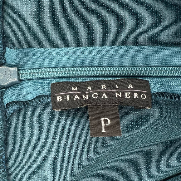 MARIA BIANCA NERO Vintage Dress Womens XS Teal Blue Strapless Lace Tube NWT Y2K - Picture 8 of 15